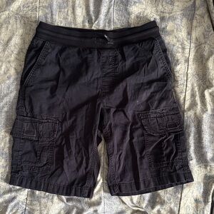 Sonoma Black Cargo Shorts with Elastic Waist